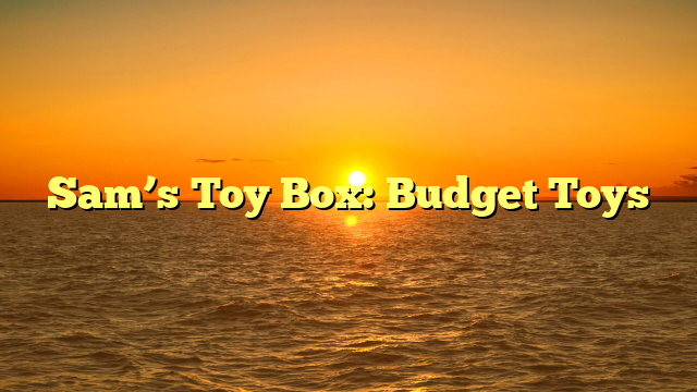 Sam’s Toy Box: Budget Toys