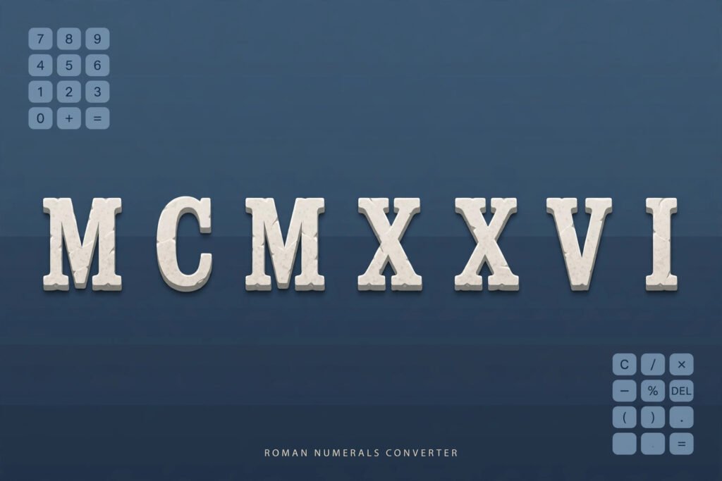 Roman numerals converter tool